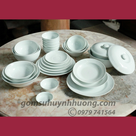 Bộ đồ ăn Trắng