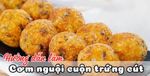 Hướng dẫn làm cơm nguội cuộn trứng cút