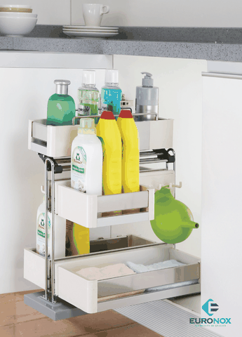 kệ đựng chất tẩy rửa inox kết hợp nhựa cao cấp