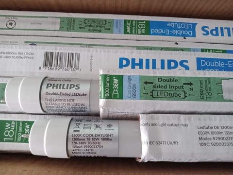 Tuýp Ledtube Ecofit 1,2m 18w Dây 2 đầu Philips