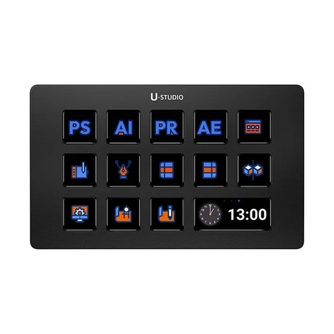 Ulanzi D200 Bàn điều khiển chuyên dụng cho Streamer tích hợp 13 phím điều chỉnh setup dễ dàng cho PC và Mac