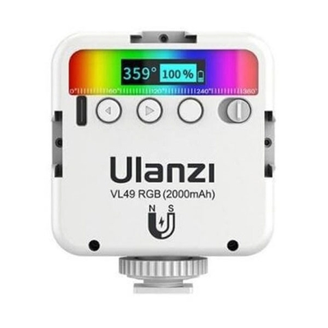 Đèn Led chụp hình mini Ulanzi VL49 RGB trắng White có tích hợp hiệu ứng