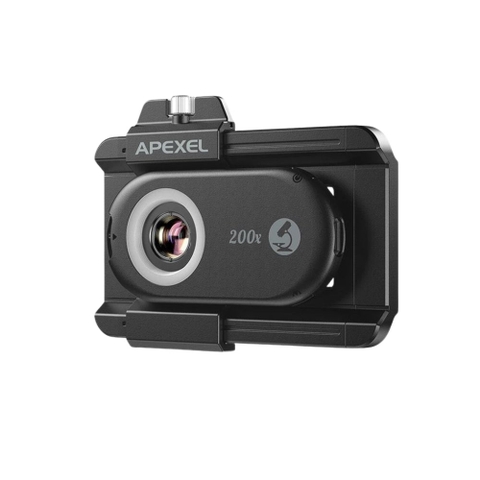 Ống kính hiển vi điện thoại APEXEL APL-MS100 100X có đèn LED kèm filter CPL
