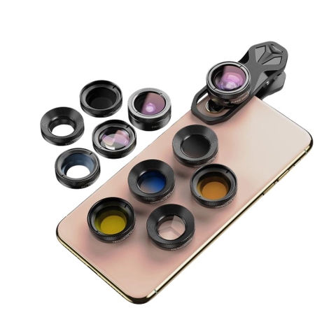 Bộ ống kính lens camera cho điện thoại Apexel 11in1 - APL DG11 nhiều Filter