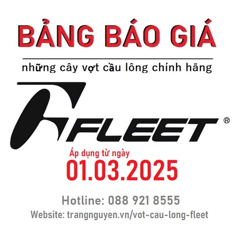 Vợt Cầu Lông Fleet 2025 | Bảng báo giá và thông số chi tiết
