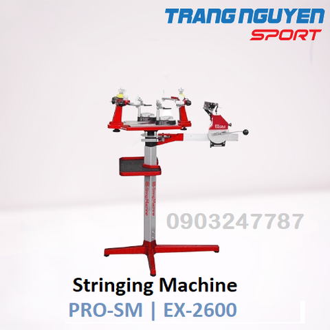 Máy Đan Vợt PROSTRING PRO-SM Màu Đỏ Năm 2024