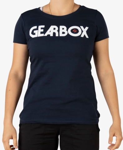 Áo Thun Cotton Nữ Pickleball Màu Xanh Navy - Tilt