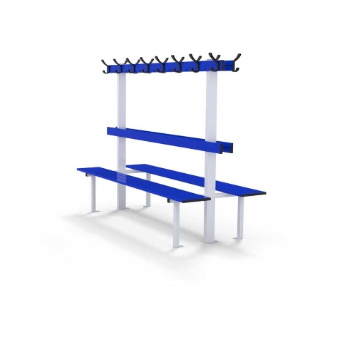 Băng Ghế Rời Gắn Nền Dài 2M Có Lưng Tựa Và Thanh Móc Đồ Sodex Sport Mã Sản Phẩm S36056