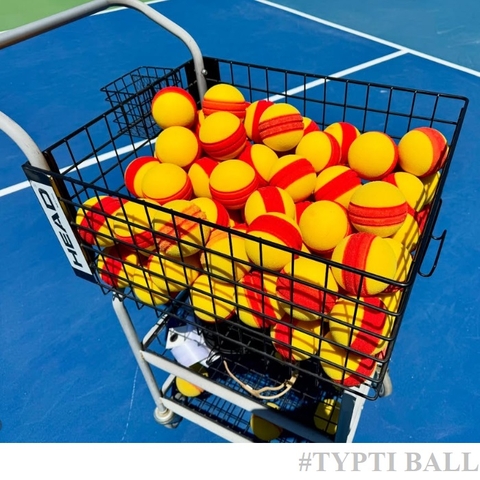 Combo 12 Hộp 36 Quả Bóng TYPTI Vpower Xốp Vàng 3 Rãnh Đỏ | TYPTI 3 balls