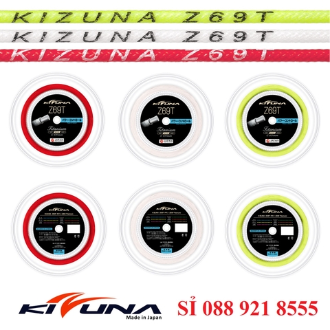 Cuộn Dây Cước Căng Vợt Cầu Lông Kizuna Z69T Titanium | Z69T / 0.69mm - 200m