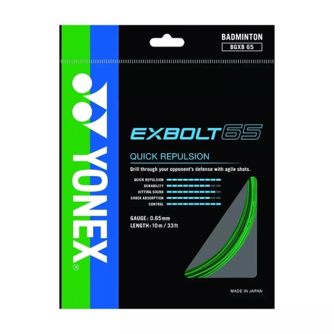 Dây Cước Căng Vợt Cầu Lông Yonex - EXBOLT 65 - Vỷ 10m - 0.65mm | BGXB65