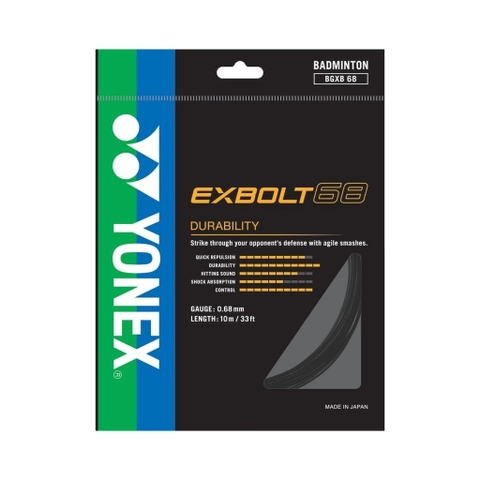Dây Cước Căng Vợt Cầu Lông Yonex - EXBOLT 68 - Vỷ 10m - 0.68mm | BGXB68