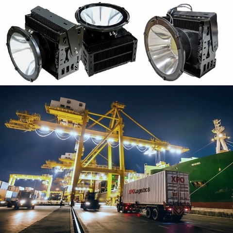 Đèn Pha LED Chiếu Xa, Luồng Xa, Rọi Xa Cầu Cảng, Sân Golf, Hồ Câu, Sân Vận Động