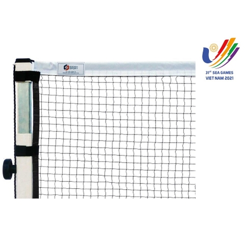 Lưới Cầu Lông Thi Đấu Xung Quanh Viền Băng PES Có Đai Dán Xé Bên Hông Sodex Sport Mã Sản Phẩm S27875