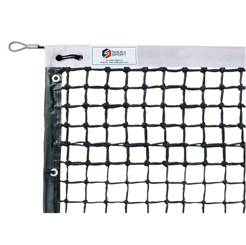 Lưới Tennis Sợi TW Ø2.5mm, Ô Đơn 48mm Với 6 Ô Trên ĐôI, Băng Trên PES Và Băng Xung Quanh PVC Có Cọc Sodex Sport Mã Sản Phẩm S25858