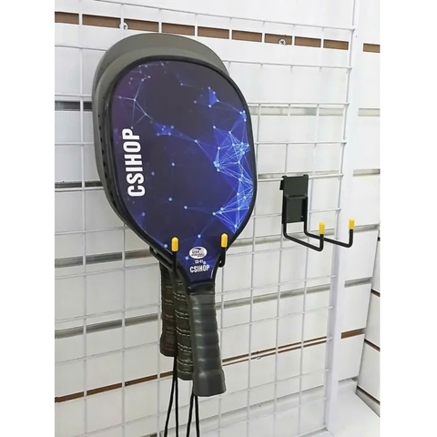 Móc Treo Vợt Pickleball Sắt Sơn Tĩnh Điện - Loại cài Khung Lưới Ô Vuông