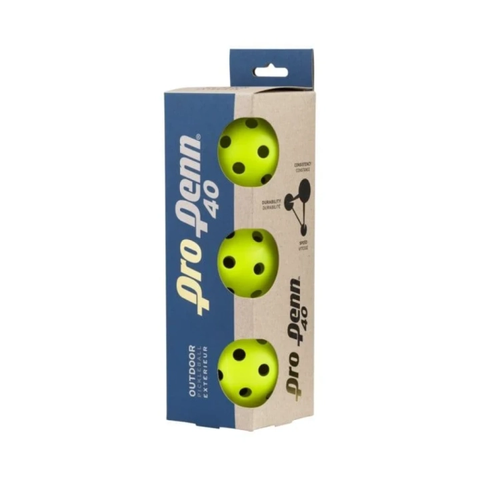 Bóng Pickleball Pro Penn 40 Outdoor 3 quả/hộp