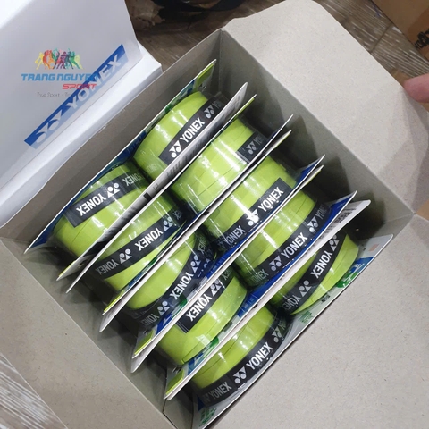 Hộp 10 Vỷ Cuốn Cán Vợt Yonex AC102EX | Màu Xanh Cốm