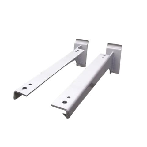 Trưng Bày Cửa Hàng Thể Thao Với Cặp Tay Đỡ Kệ Gỗ Cài Rãnh Slatwall Màu Trắng 30cm Sắt Dày 2 Li Sơn Tĩnh Điện | Sports store display