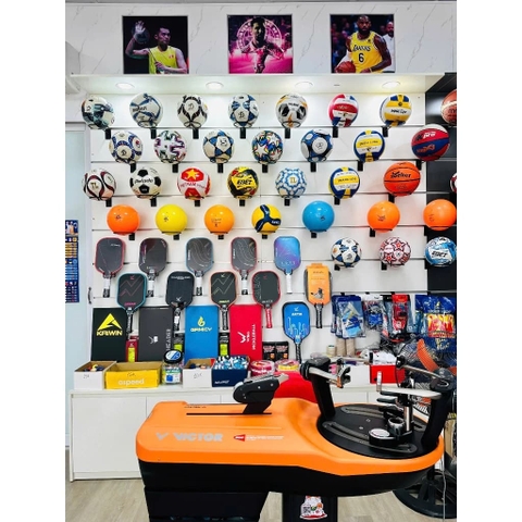 Trưng Bày Cửa Hàng Thể Thao Với Combo 10 Móc Treo Vợt Pickleball Giá Siêu Ưu Đãi | Sports store display