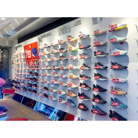 Trưng Bày Cửa Hàng Thể Thao Với Móc Kệ Trưng Bày Giày Thể Thao Kệ Giày Bắt Vít Cao Cấp Chống Gỉ Sét | Sports store display