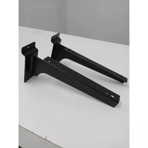 Trưng Bày Cửa Hàng Thể Thao Với Phụ kiện pass đỡ tay đỡ kệ gỗ cài kệ rãnh Slatwall size 30cm bằng sắt cao cấp chịu lực tốt | Sports store display