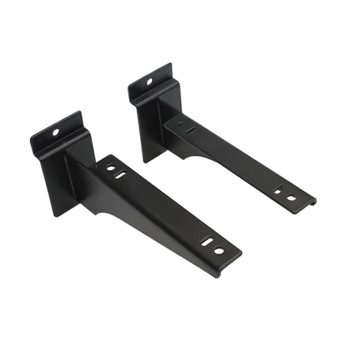 Trưng Bày Cửa Hàng Thể Thao Với Phụ kiện pass đỡ tay đỡ kệ gỗ cài kệ rãnh Slatwall 20cm chắc chắn dễ lắp đặt | Sports store display