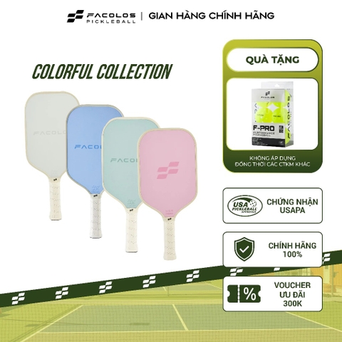 Vợt Pickleball Facolos Sport Series – Colorful Collection 16mm