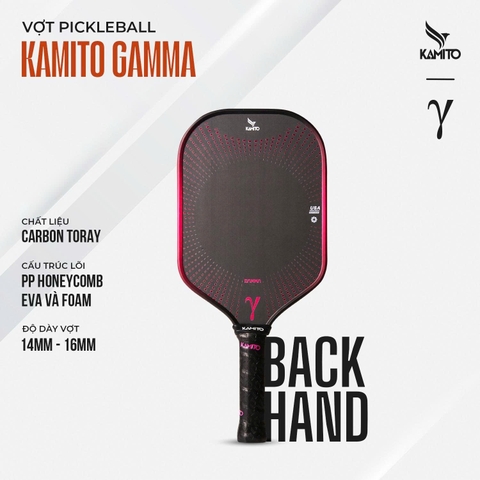 Vợt Pickleball Kamito Gamma (14mm) Màu Hồng sen | KMVPK251121