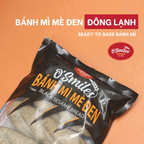 Bánh mì mè đen đông lạnh Osmile 350g (5 cái)