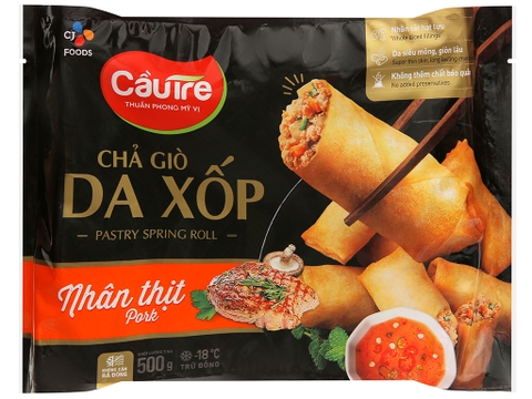 Chả giò da xốp nhân thịt Cầu Tre 500g