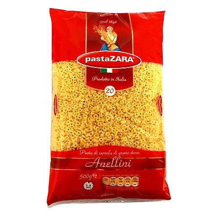 Nui Ý chữ O 20 Pasta Zara 500g