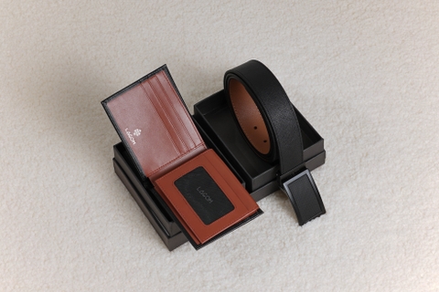 SET 1 - Compact Wallet + Reversible Belt