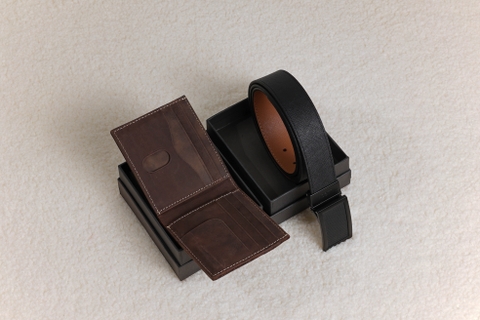 SET 2 - Waxy Wallet + Reversible Belt