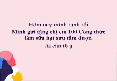 Tặng 100 Công thức nấu sữa hạt Đơn giản, dễ làm tại nhà.