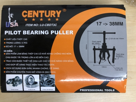 Cảo bạc đạn trong 3 chấu Century -LU-CBD3TC