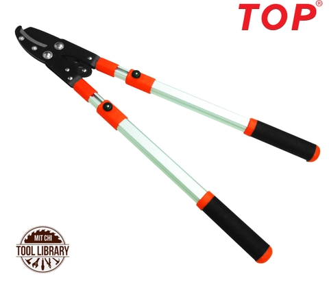 Kéo Cắt Cành Có Tăng (CÁN XÁM ĐEN) - TOP