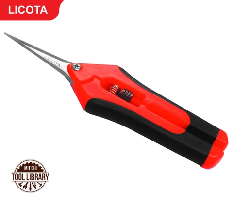 Kéo Cắt Cành 6.5" (165MM) Mỏ Nhọn, Cán Nhựa - LICOTA