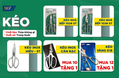 KÉO LÀM BẾP, KÉO THỦ CÔNG Kéo tHÉP cán VÀNG