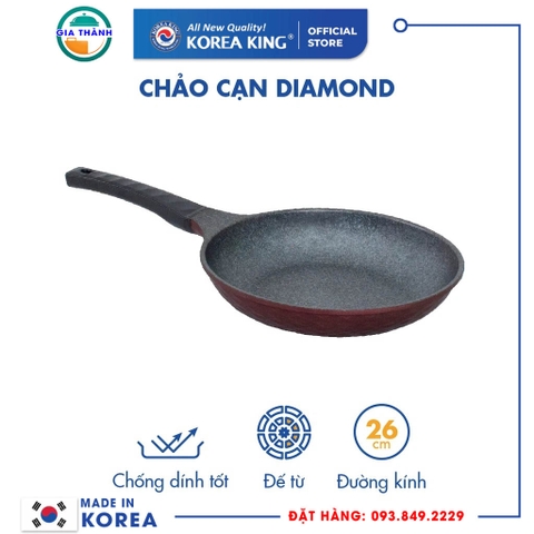 Chảo Diamond dùng cho các loại bếp (Cạn) - KFP-26DI
