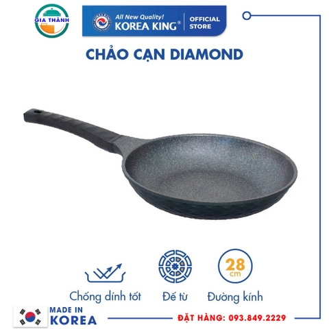 Chảo Diamond dùng cho các loại bếp (Cạn) - KFP-28DI