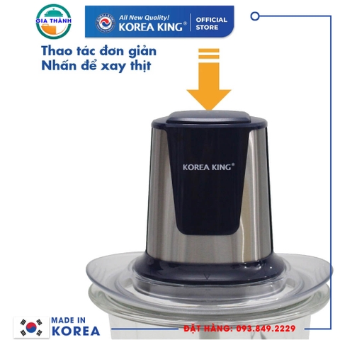 Máy xay thịt 1Lit 400w Korea King - PMC-10B/R/G