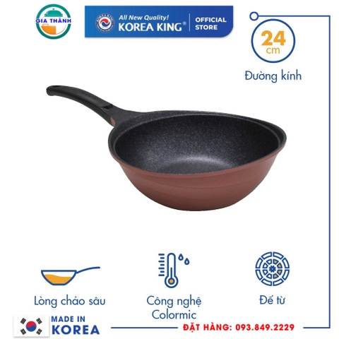 Chảo Colormic 24cm dùng cho các loại bếp  (Lòng Sâu) KW-24CI