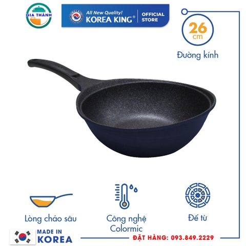Chảo Colormic 26cm dùng cho các loại bếp  (Lòng Sâu) KW-26CI