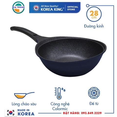 Chảo Colormic 28cm dùng cho các loại bếp  (Lòng Sâu) KW-28CI