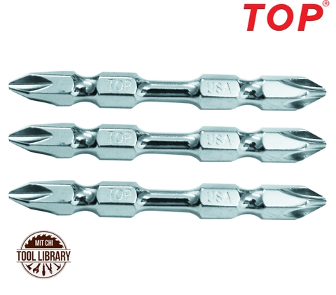 Mũi Vít 2 Đầu PH2 Xi Bóng Ngắn 65mm (Giảm Sốc) - TOP