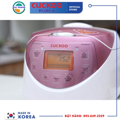 Nồi cơm điện tử Cuckoo 1 lít -  CR- 0631F