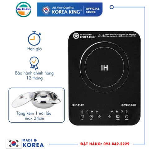 Bếp điện từ đơn Korea King - PIND-T34/B