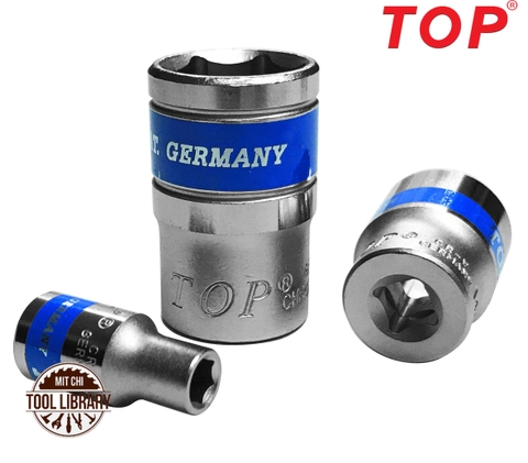 Đầu Tuýp 1/4" Ngắn (LỤC) - TOP