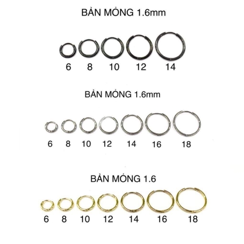 KHUYÊN VÒNG BASIC BẢN MỎNG